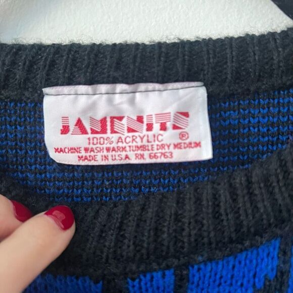 Jamenits Women's Floral Crew Neck Multicolor Pullover Sweaters Size Medium - Picture 5 of 7